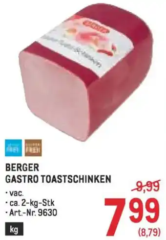 Metro Gastro toastschinken Angebot