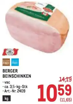 Metro beinschinken Angebot
