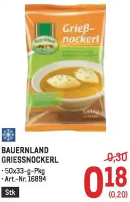 Metro Bauernland griessnockerl Angebot