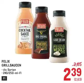 Metro Felix grillsaucen Angebot
