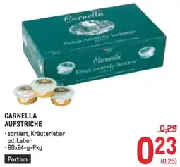 Metro Carnella aufstriche Angebot