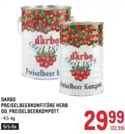 Metro Preiselbeerkonfitüre herb od. preiselbeerkompott Angebot