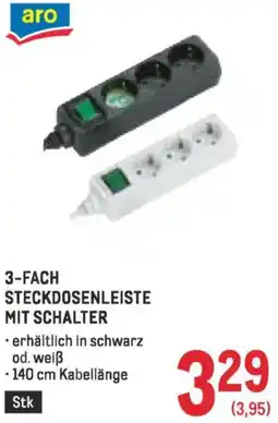 Metro 3-fach steckdosenleiste mit schalter Angebot