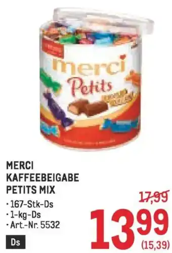 Metro KAFFEEBEIGABE PETITS MIX Angebot