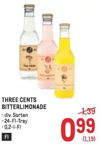 Metro Three cents bitterlimonade Angebot