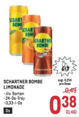 Metro Schartner bombe limonade Angebot