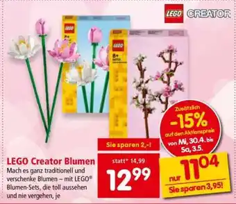 Interspar LEGO Creator Blumen Angebot