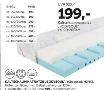 Mömax Kaltschaummatratze „bodysoul Angebot
