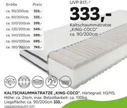Mömax Kaltschaummatratze „king-coco Angebot