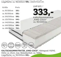 Mömax Kaltschaummatratze ,,king-coco Angebot
