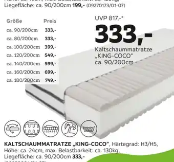 Mömax Kaltschaummatratze ,,king-coco Angebot