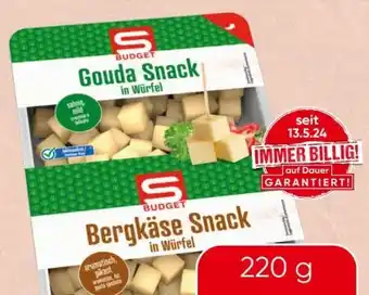 Spar S Budget Käsewürfel Angebot