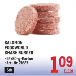 Metro Salomon foodworld smash burger Angebot