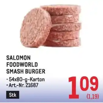 Metro Salomon foodworld smash burger Angebot