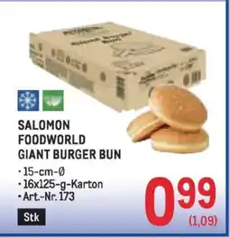 Metro Salomon foodworld giant burger bun Angebot