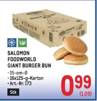 Metro Salomon foodworld giant burger bun Angebot