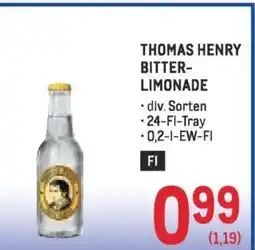 Metro Thomas henry bitter- limonade Angebot