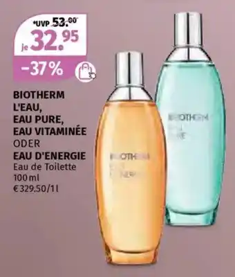 Müller Biotherm l'eau, eau pure, eau vitaminée oder eau d'energie Angebot