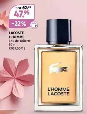 Müller Lacoste l'homme Angebot