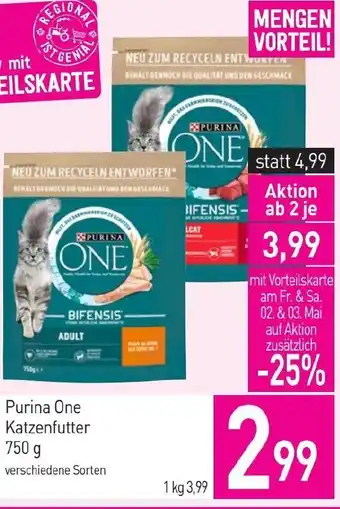 Sutterlüty Purina One Katzenfutter Angebot