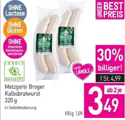 Sutterlüty Metzgerei Broger Kalbsbratwurst Angebot