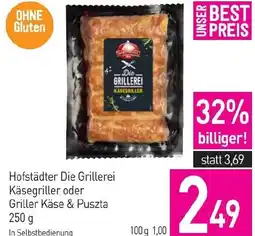 Sutterlüty Die Grillerei Käsegriller oder Griller Käse & Puszta Angebot