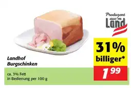 Nah&Frisch Landhof burgschinken Angebot