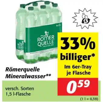 Nah&Frisch Römerquelle mineralwasserRömerquelle Mineralwasser** Angebot