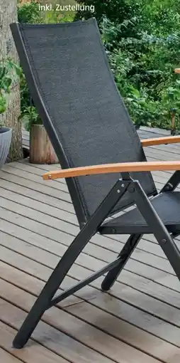 Hofer Alu Klappsessel Holzoptik Angebot