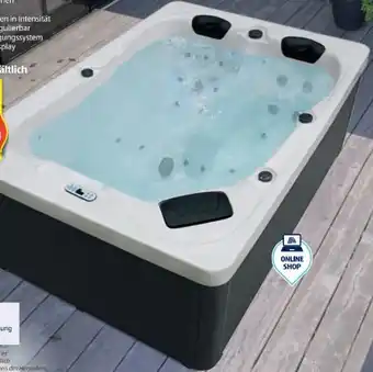 Hofer Home Deluxe Outdoor Whirlpool White Marble Angebot