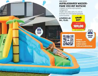 Hofer Aufblasbarer wasser- park vivi mit rutsche Angebot