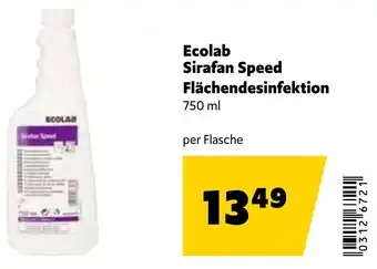 Eurogast Grissemann Ecolab Sirafan Speed Flächendesinfektion Angebot