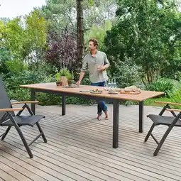 Hofer Alu-Ausziehtisch in Holzoptik HOFER Angebot