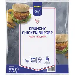 Metro Crunchy Chicken Burger, Preisangabe ohne MwSt. (Preis inkl. MwSt. 1,08 €), METRO Angebot