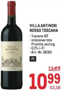 Metro Villa antinori rosso toscana Angebot