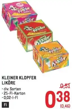 Metro Kleiner klopfer liköre Angebot