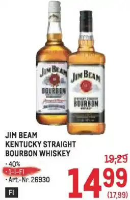 Metro Jim beam kentucky straight bourbon whiskey Angebot