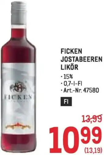 Metro Ficken jostabeeren likör Angebot