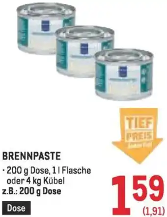 Metro Brennpaste Angebot