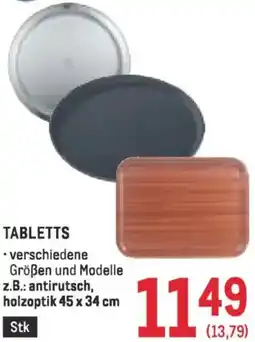 Metro Tabletts Angebot