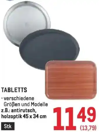 Metro Tabletts Angebot