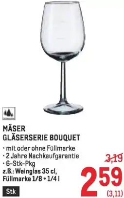 Metro Mäser gläserserie bouquet Angebot