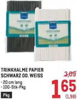 Metro Trinkhalme papier Angebot