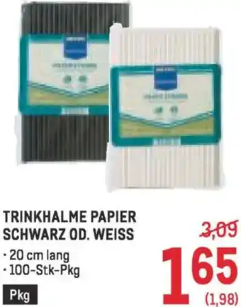 Metro Trinkhalme papier Angebot