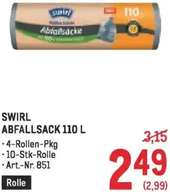 Metro Swirl abfallsack Angebot