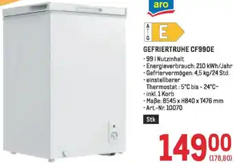 Metro Gefriertruhe cf990e Angebot