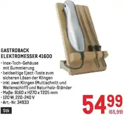 Metro Gastroback elektromesser 41600 Angebot