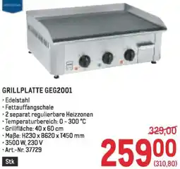 Metro Grillplatte geg2001 Angebot