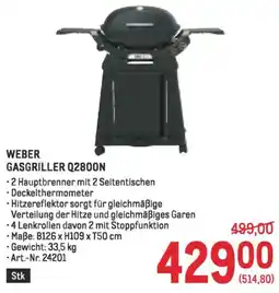 Metro Gasgriller q2800n Angebot