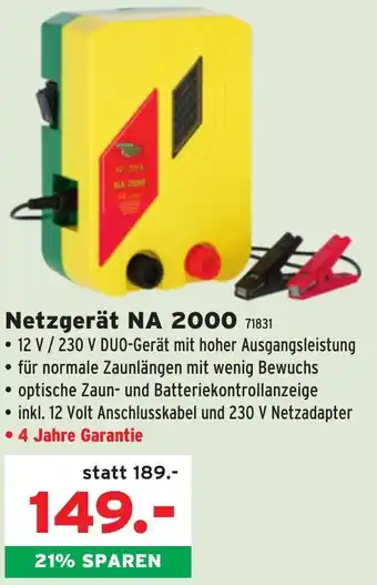 Salzburger Lagerhaus Netzgerät NA 2000 Angebot